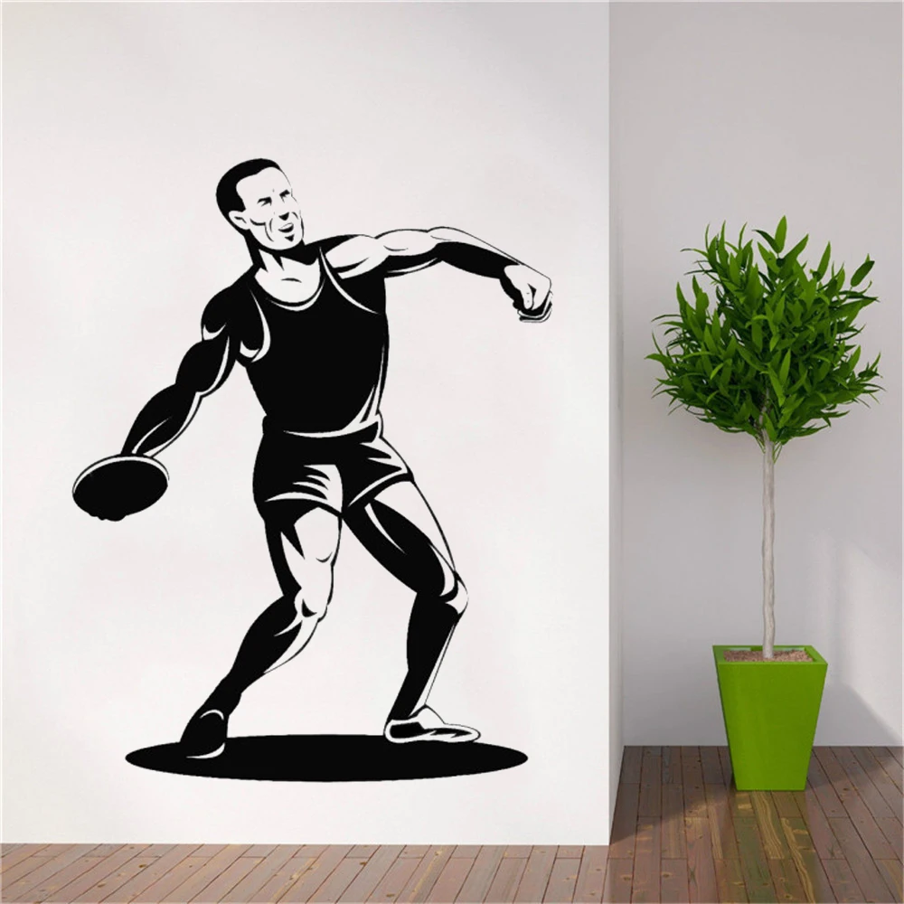 

Wall Sticker PVC Removable Discus Contest Wall Decals Stickers For Bedroom Living Room Home Decoration Mural