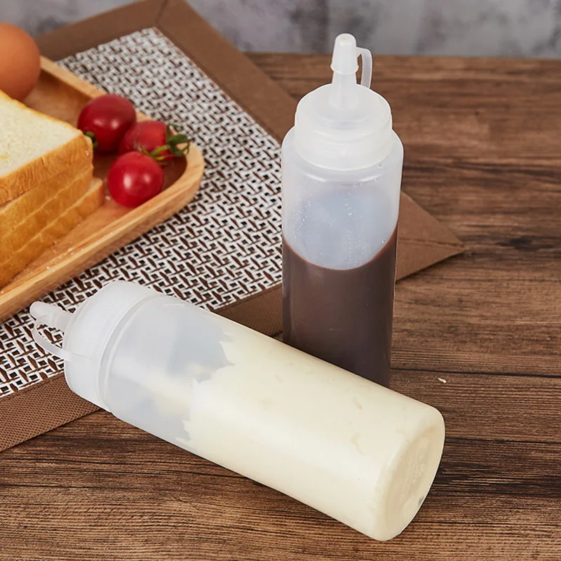 Sauce Vinegar Oil Ketchup Gravy Cruet Kitchen Accessories Boat Plastic Condiment Dispenser 8oz 12oz Squeeze Bottle# | Дом и сад