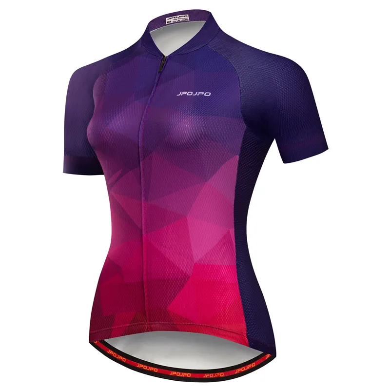

JPOJPO Women Cycling Jersey Short Sleeve 2022 Pro Team MTB Bike Jersey Top Road Bicycle Shirt Summer Cycling Wear High Quality