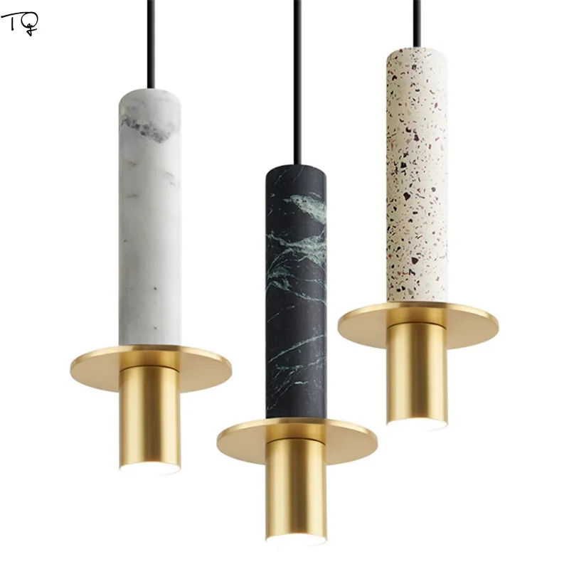 STOCKHOLM скандинавские Ins Lustre marble Terrazzo Золотой подвесной светильник s Led светильник, Светильники для спальни, ресторана, бара, прикроватная лампа, дизайн
