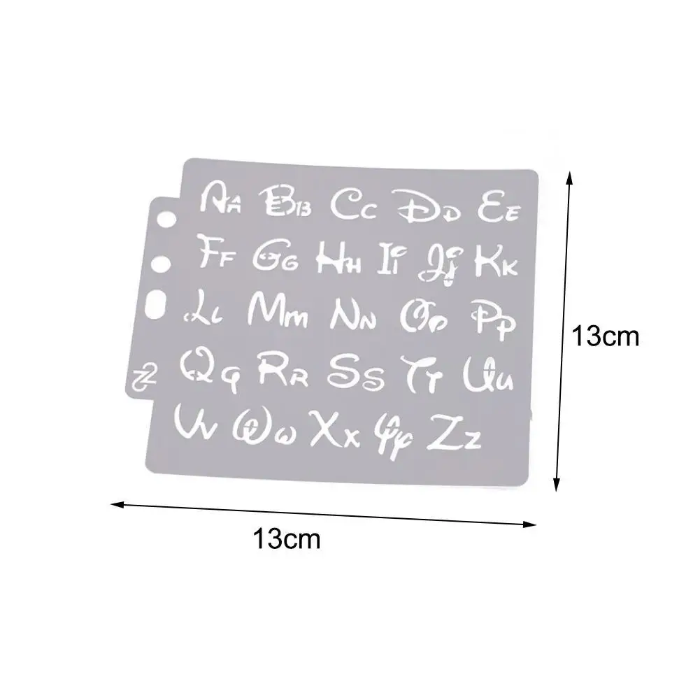 

Alphabet Letter Stencils Template Painting Scrapbooking Stamping Ruler Embossing Lace Card Template Openwork Album DIY Lett A5B8