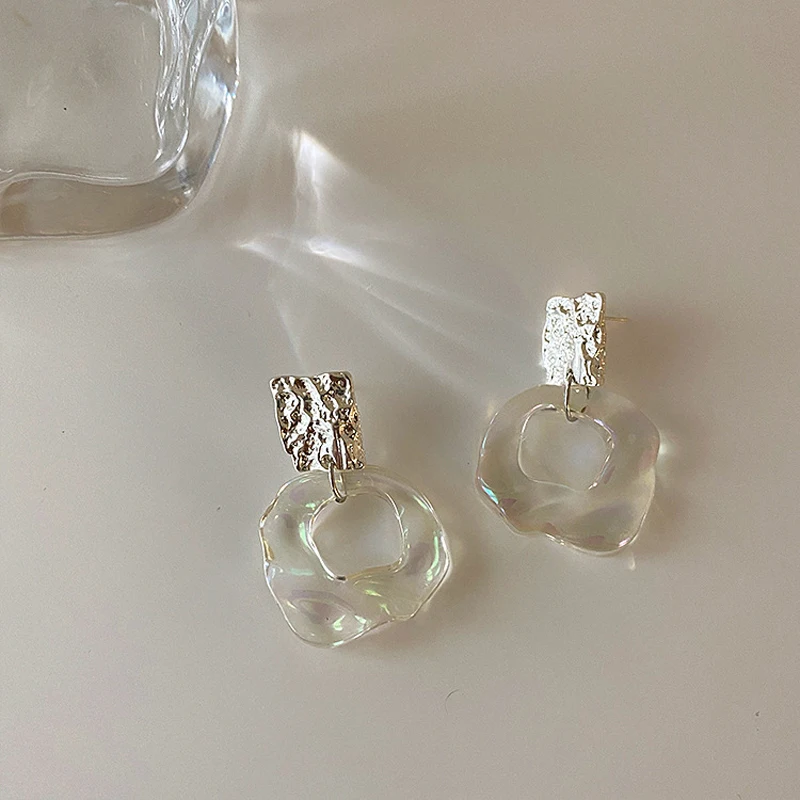 

Bilandi Women Jewelry Resin Earrings 2021 New Design Popular Style Geometric Dangle Drop Earrings For Girl Party Gifts Hot Sale