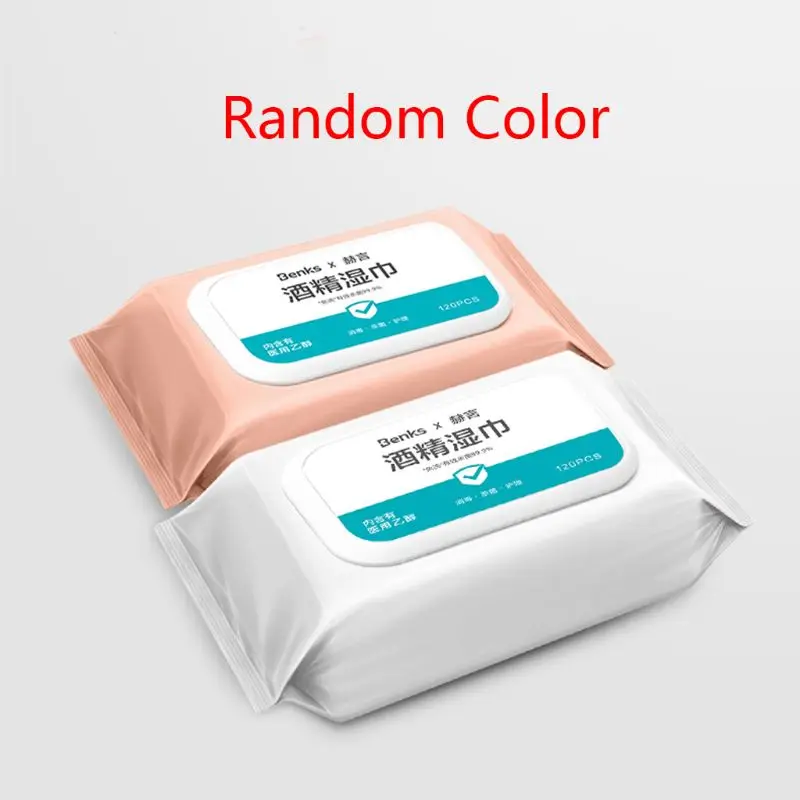 

Alcohol Disinfectant Wipes,75% Alcohol Hand Wet lid Wipes Cleanser 120 pcs/bag 11UF