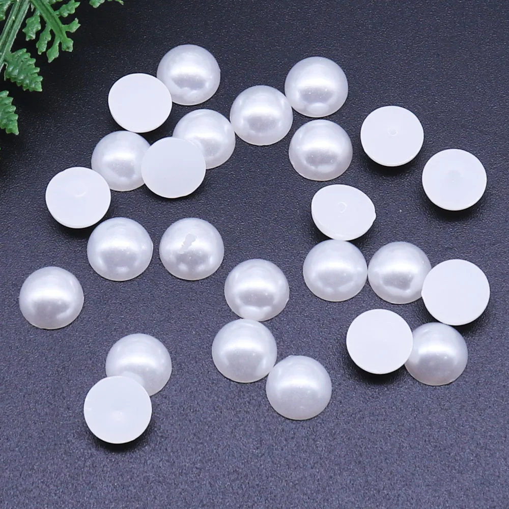 Полукруглые непористые бусины из жемчуга 4-12 мм | Дом и сад