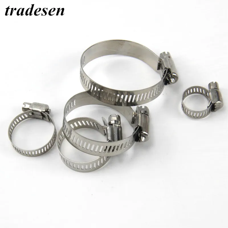 1 или 5 шт. высококачественные хомуты Нержавеющая сталь хомутов топливный шланг