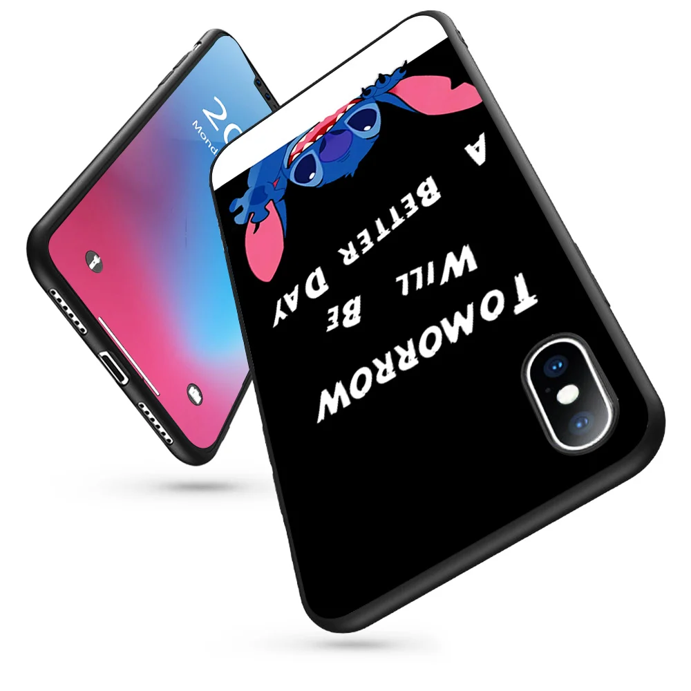 Lilo Stitch Ohana чехол s Мягкий силиконовый чехол для iPhone 11 Pro Max XR XS 5S SE 6 6S 7 8 Plus чехол для телефона TPU Capinha Coque