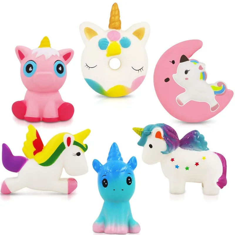 

Lovely Cake Soft Unicorn Milk Slowly Rising Squeeze Toys Odor Pressure Reduce Children's Fun Gift Toys