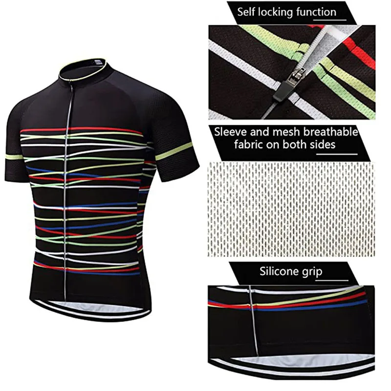 Летняя мужская велосипедная Джерси Униформа для дорожного велосипеда
