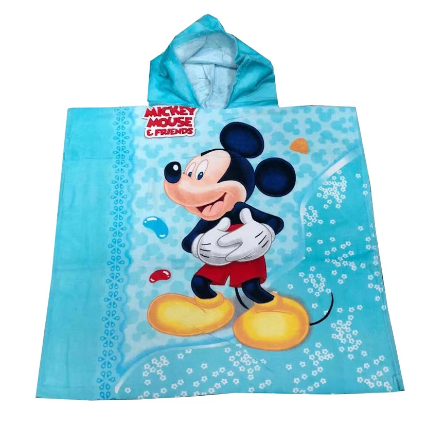 Детское хлопковое банное полотенце Disney 60x120 см с героями мультфильма Человек паук