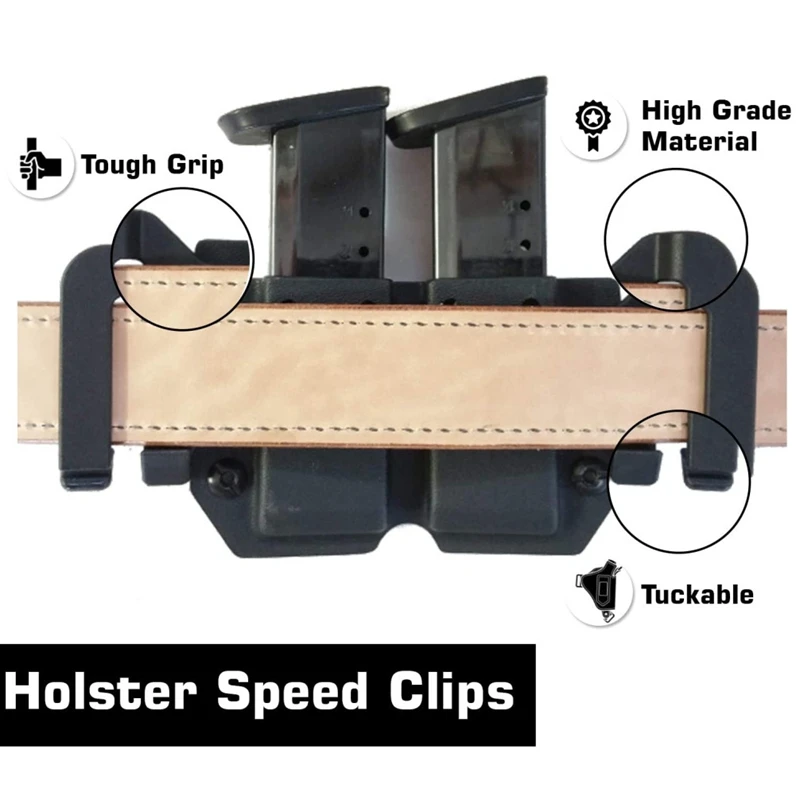 1 Set Left & Right Clamps with screws For kydex iwb Holster knife Sheath Waist Clip Scabbard Back Clips Outdoor Gear Accessories |