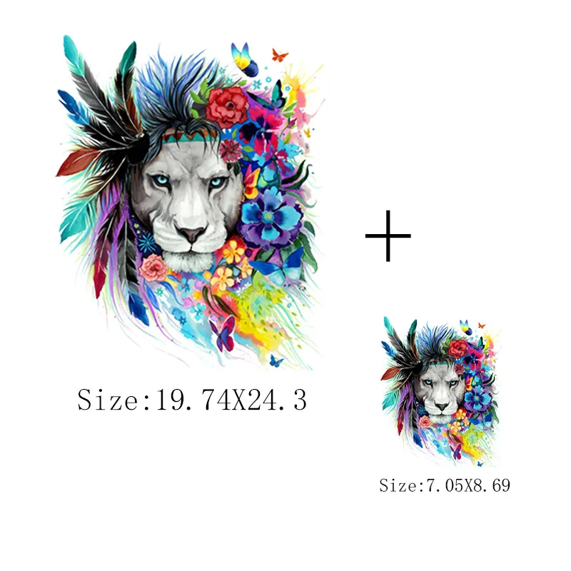 Цветные наклейки DITALING для одежды перьев цветов утюга переводные футболок сделай