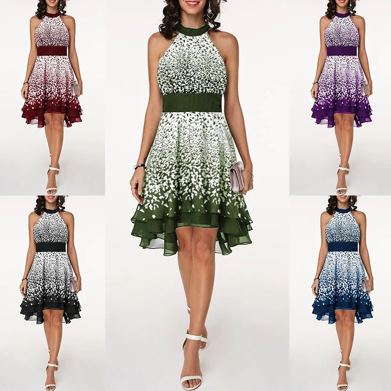 

Summer Women Dress 2019 Fashion Vintage Sexy Slim Plus Size Dress Off Shoulder Printed Dress Boho Style Short Party Dresses