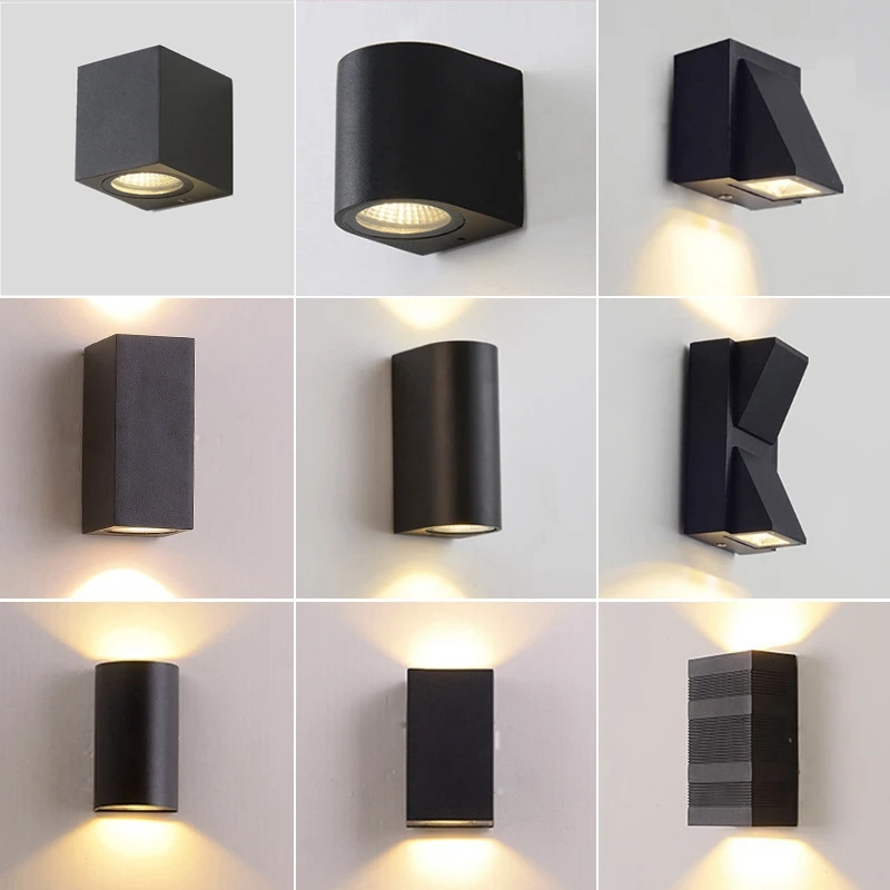 Светодиодный настенный светильник для помещения и улицы водонепроницаемый