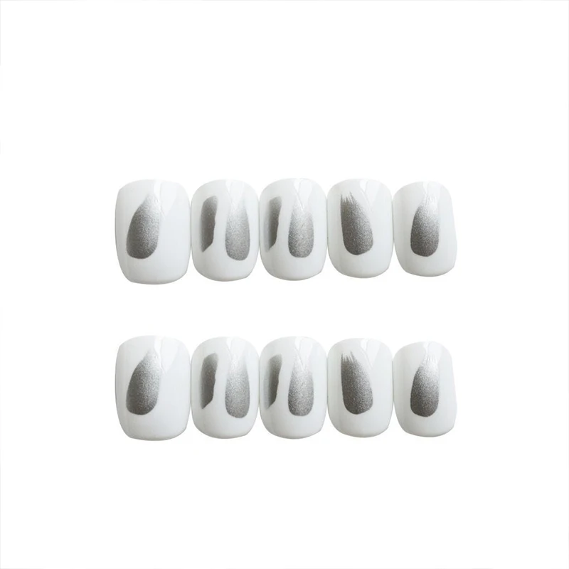 

24pcs Detachable Nude French False Nail Set Full Cover For French Decoration Press On Fake Nails Art Extension Tips With Glue