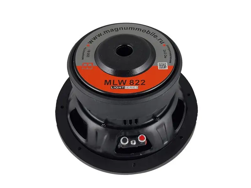 MAGNUM MLW 822 - Сабвуфер 250/500 Вт 20 см (8 дюйм.) 2+2 Ом |