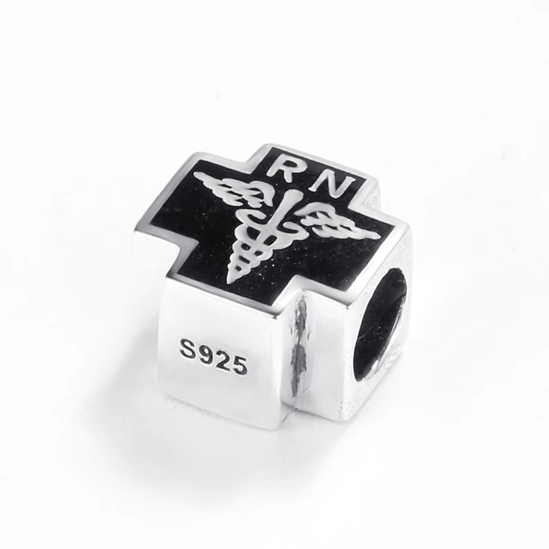 Зарегистрированные профессиональные знаки для медсестер бусины-шармы