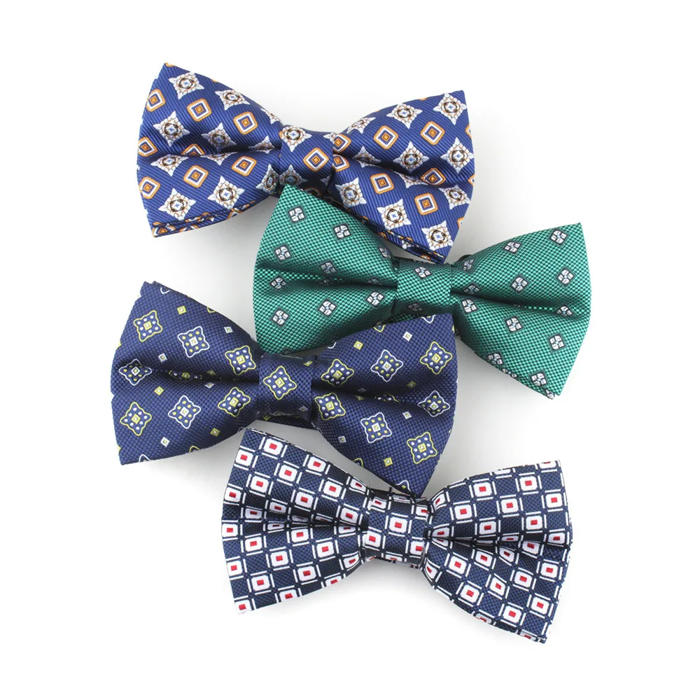 Мужской галстук-бабочка с бриллиантами клетчатое платье цветочным узором