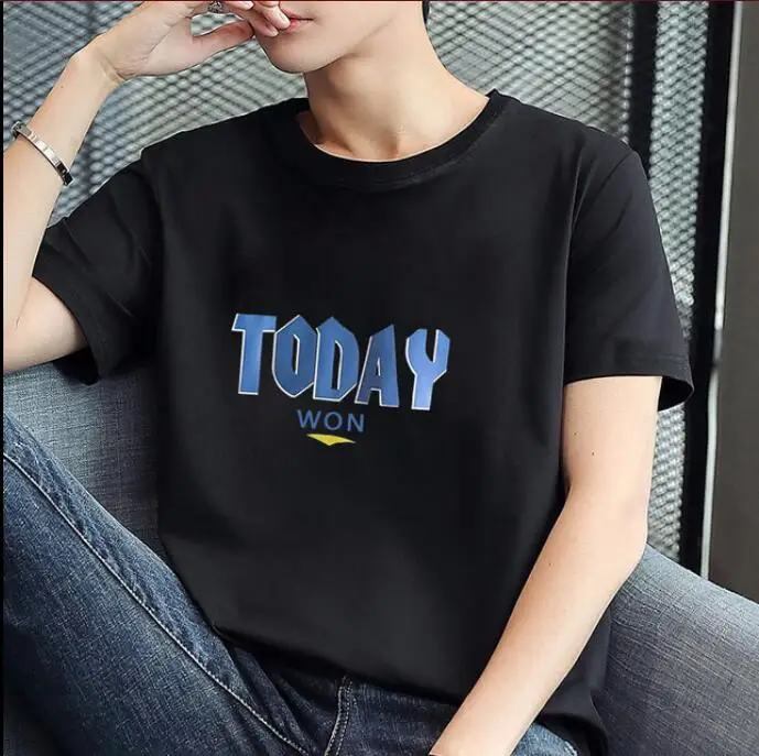 

Новинка 2021, летние мужские футболки, модная облегающая Мужская футболка