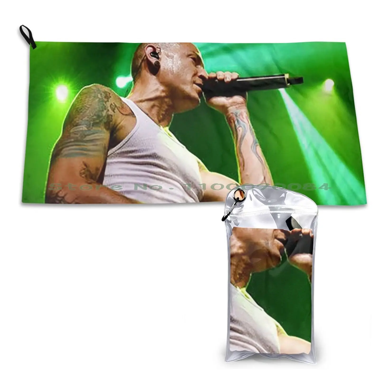 Зеленое легкое быстросохнущее полотенце Chester для спортзала, спортивной ванны, портативное полотенце Kazekage Gaara Shippuden Uzumaki Sakura Haruno Sasuke Uchiha