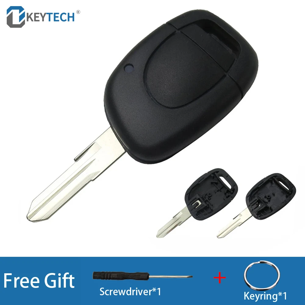 

OkeyTech 1 кнопка для Renault Megane Clio Kangoo Master Сменный Чехол для автомобильного ключа чехол необработанный пустой лезвие VAC102