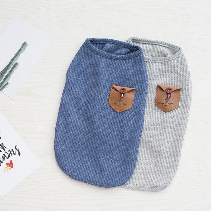 Cotton Dog Clothes Spring Summer Pet Vest Shirt Puppy Chihuahua Pets Clothing For Small Medium Dogs Costume Ropa Perro Yorkie | Дом и сад