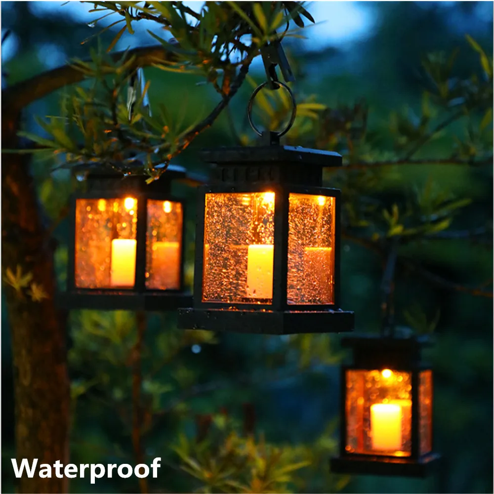 Светодиодная лампа Свеча на солнечной батаресветодиодный уличный