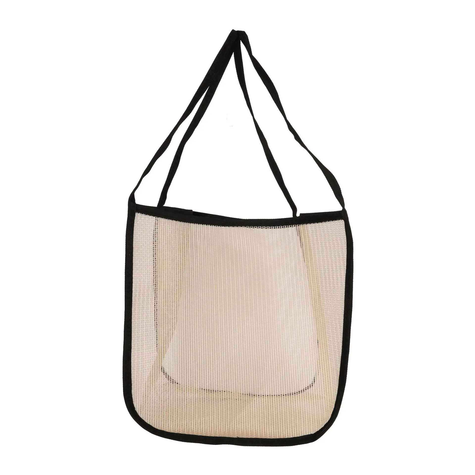 

New Large Capacity Ins Wind Transparent Mesh Single Shoulder Bag Fashionable Lightweight All-match Shopping Bag Beach Net Bag