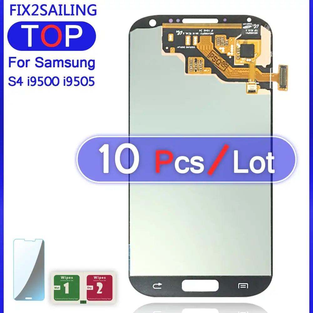 10 шт. для Samsung Galaxy S4 I9500 I9505 Super AMOLED ЖК-дисплей 100% протестированный рабочий