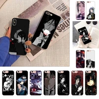 anime black butler cat phone case for iphone 11 12 13 mini pro xs max 8 7 6 6s plus x 5s se 2020 xr case