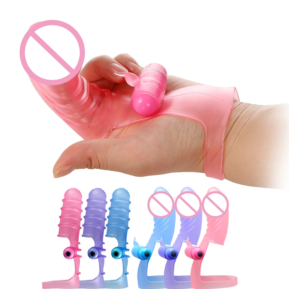sex Finger Sleeve Vibrator G Spot Massage Clit Stimulate Flirting Sex Toys For Women Female Masturbator Adult Products | Красота и
