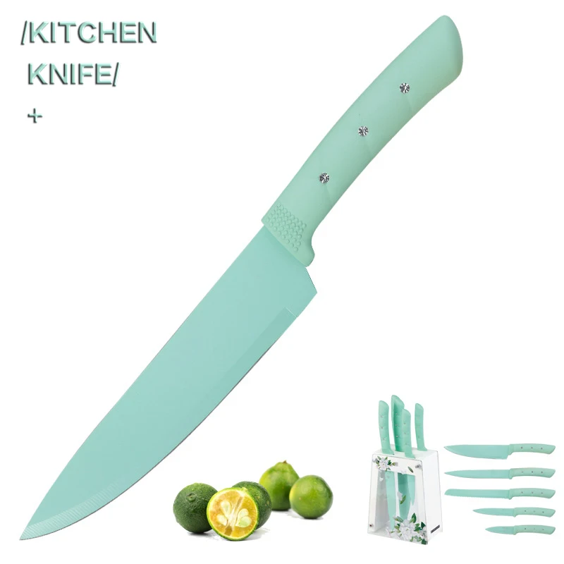 Кухонный нож PZV 1-5 комплектов ножей поварской из нержавеющей стали с ручкой