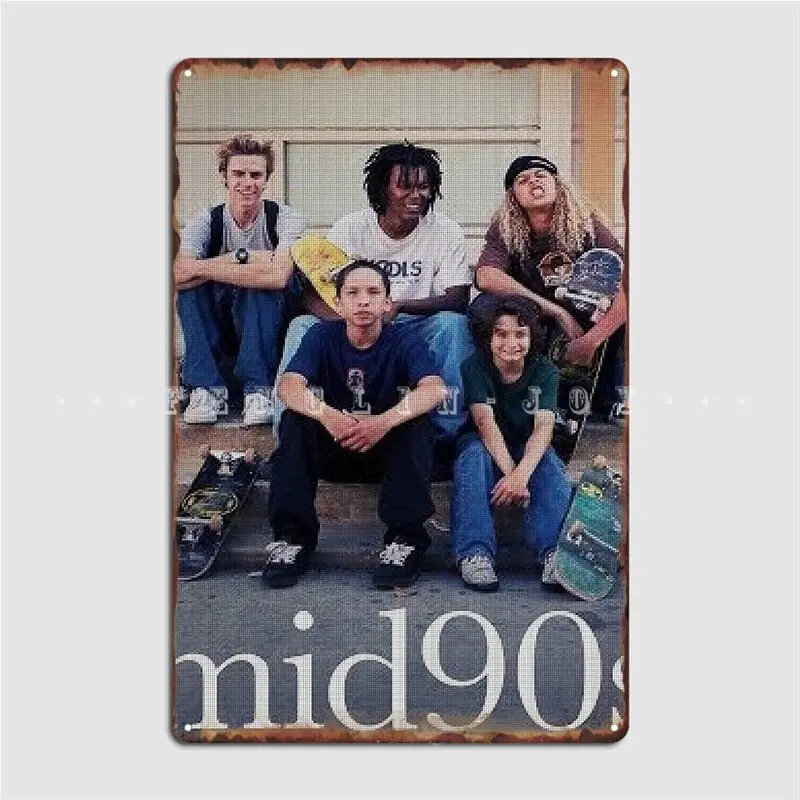 

Mid 90s Poster Metal Plaque Wall Mural Wall Customize Wall Decor Tin Sign Poster