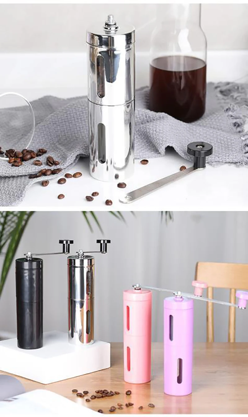 304 Edelstahl ручная шлифовальная машина Keramik Mais Kaffee Schleifen Maschine Manuelle kaffeemhuhle Kaffee Maker keramik Core