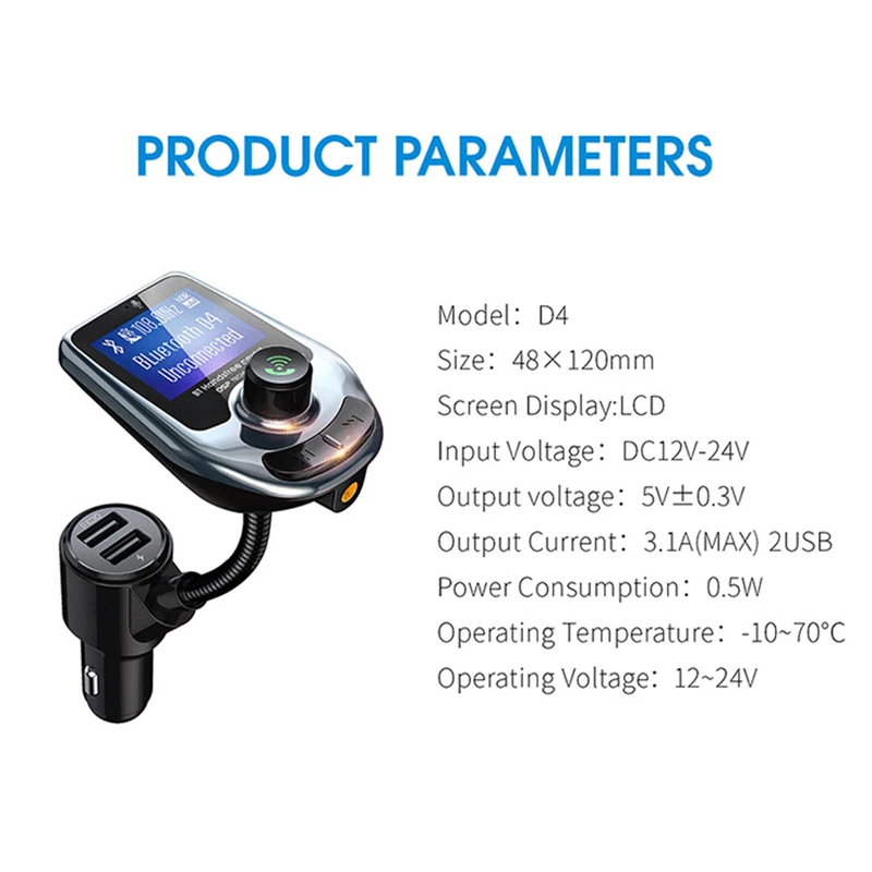 Беспроводной Bluetooth fm передатчик MP3 радио адаптер автомобильный комплект USB