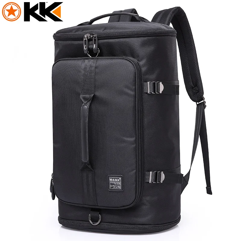 2202BLACK KAKA, 40 л, мужской рюкзак, 15,6, сумка для ноутбука, обувь, рюкзак, для путешествий, спортивные, для фитнеса, сумки для женщин, подростков, школьный рюкзак, рюкзак - Цвет: 2202BLACK