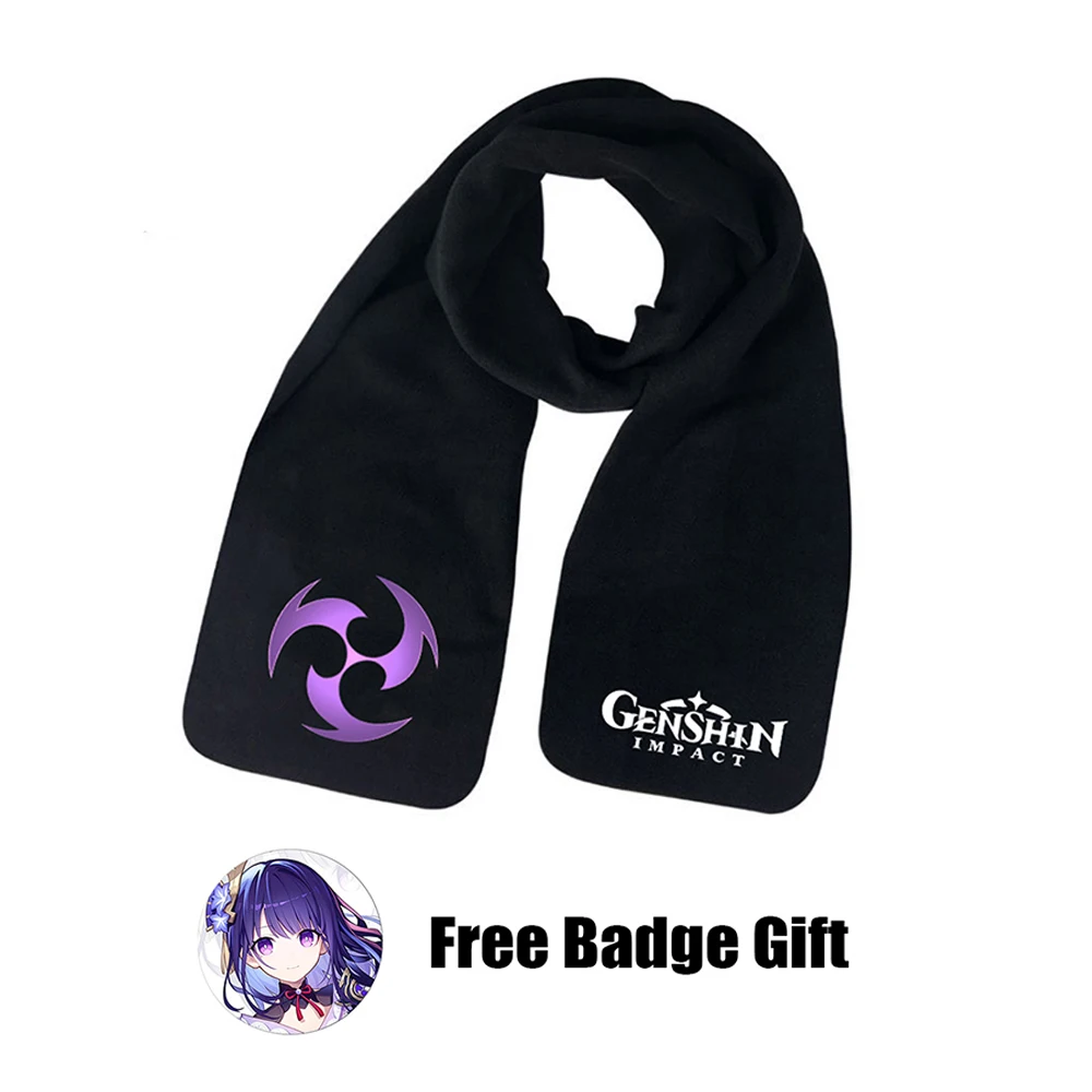 

Kids Scarf Autumn Winter Genshin Impact Fashion Children's Knitting Baby Bib Wool Knitting Winter Versatile Female Warm Girl Boy