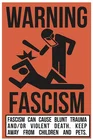 Металлическая жестяная вывеска Предупреждение без фашизм Декор Бар паб дома Винтаж в ретро-стиле