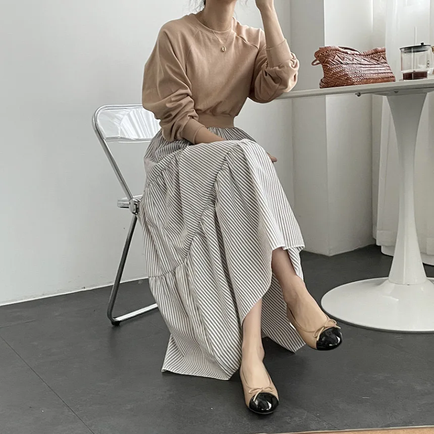 

Имитация двух частей Полосатое платье шикарные панели стиль пэчворк женские французские элегантные модные женские платья