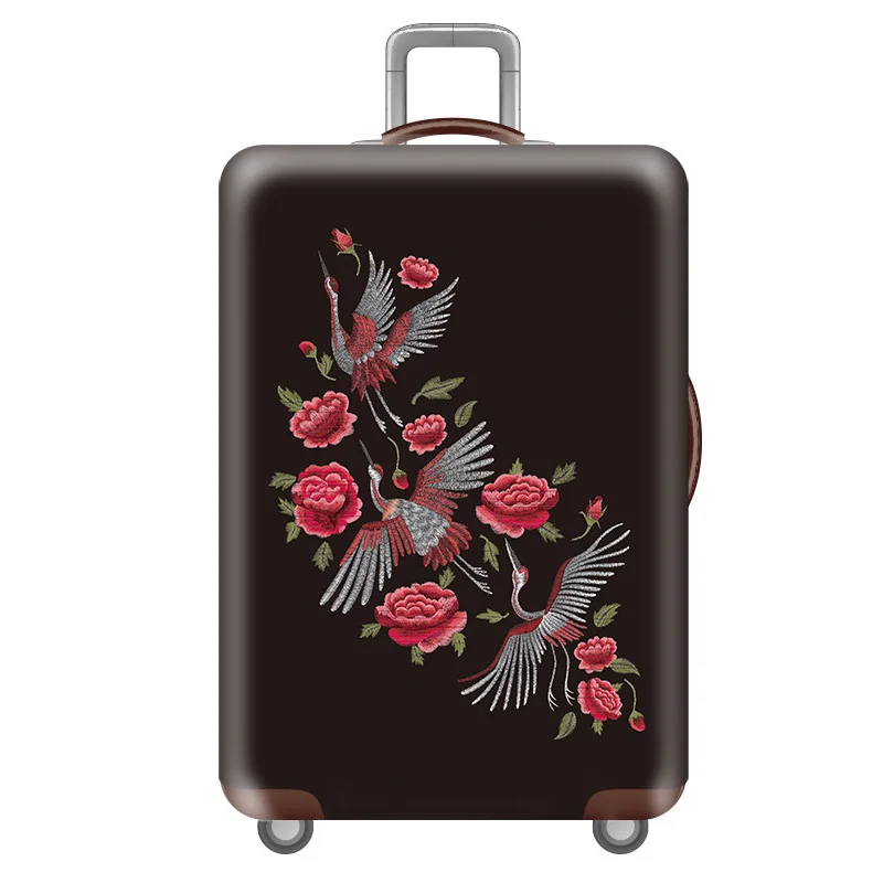 M Luggage cover Эластичные Защитные чехлы для багажа с животным узором, Чехол для багажа, подходит для 18-32 дюймов, пылезащитный чехол для чемодана, аксессуары для путешествий - Цвет: M Luggage cover