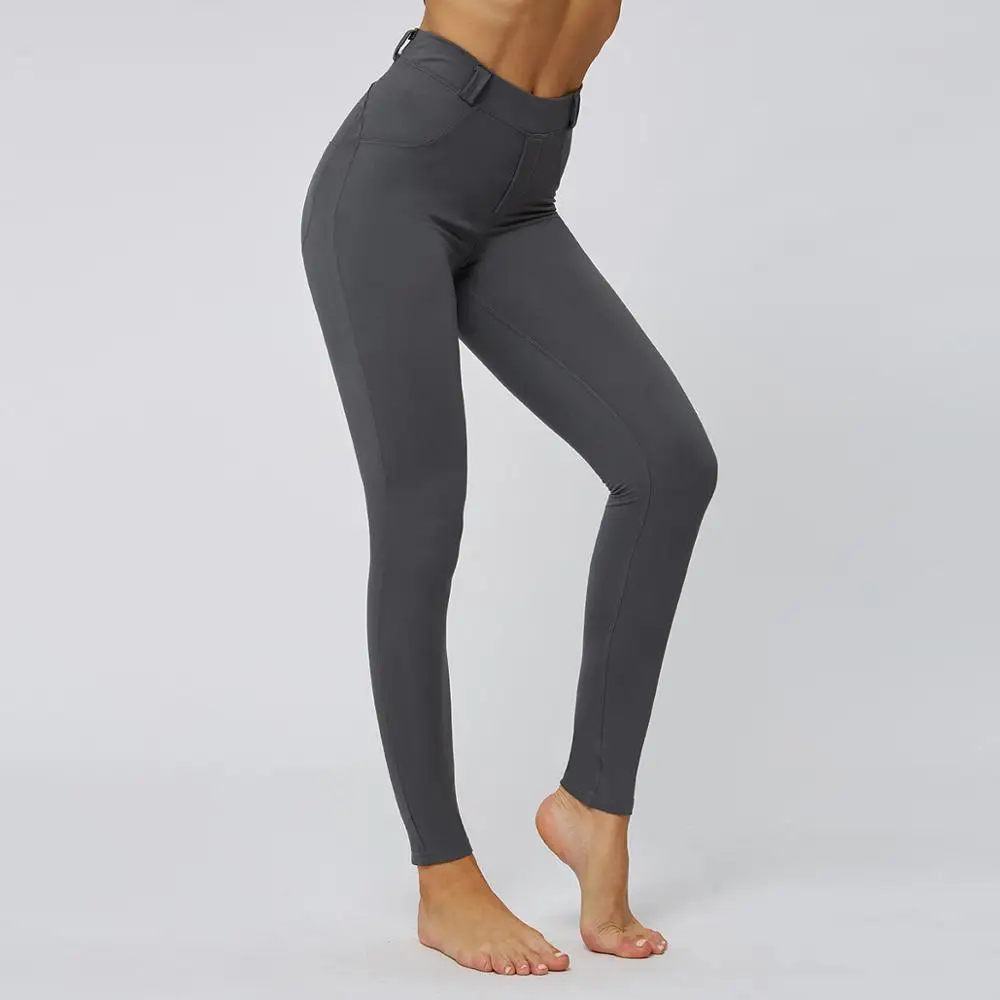 

New Style Solid Color Yoga Pants Running Fitness Pants Women's High-waisted Buttock Lifting Yoga Fitness Capri Pants Wome