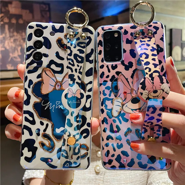 

Disney Mickey Minnie phone case Lanyard Stand for Samsung Galaxy s7 S8 S9PLUS S21 S20 FE Ultra S10e Lite Edge Plus Note 20 Ultra