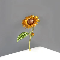 cute sunflower pin plant pin ladies summer jewelry accessories