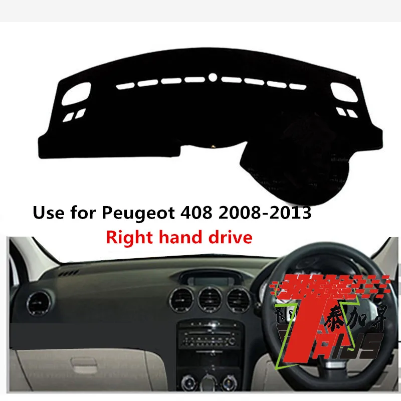 

TAIJS Factory Classic Simple Polyester Fibre Car Dashboard Cover For Peugeot 408 2008 2009 2010 11 12 13 Right Hand Drive