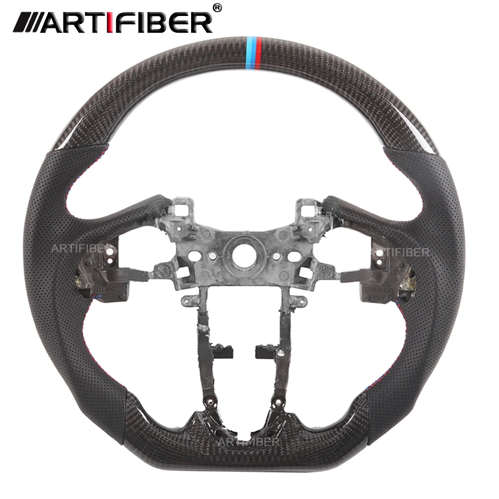 

Race display 100% Real Carbon Fiber Steering Wheel for Honda City，Civic,Jazz,Fit