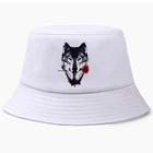 Модные летние мужские шляпы в виде цветка волка, шляпы в виде ведра Боба, Панамы, женские шляпы в рыбацком стиле, хлопковые корейские черные кепки, уличные солнцезащитные кепки