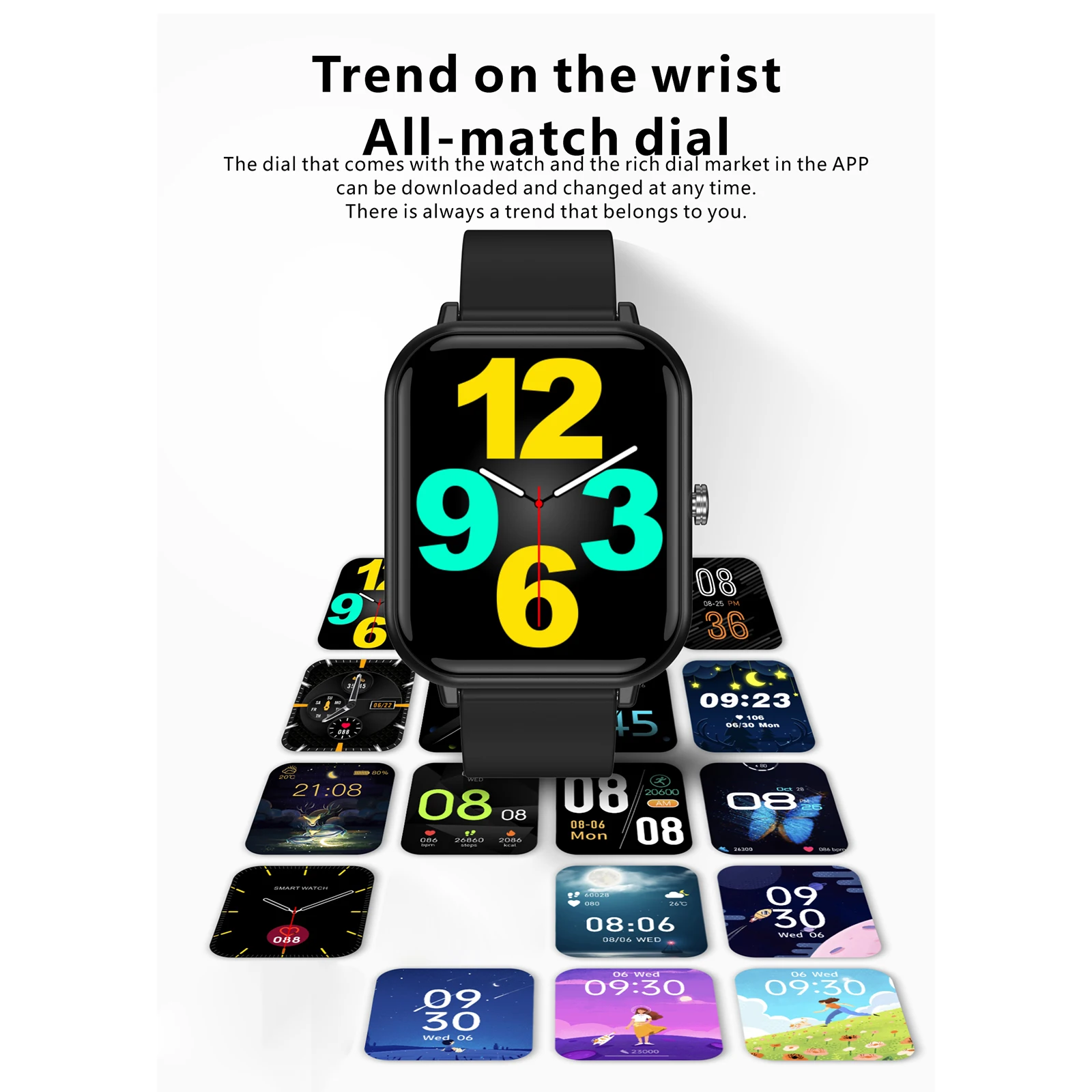 Умный Браслет Q9 pro спортивные часы с полносенсорным TFT экраном 1 7 дюйма монитор