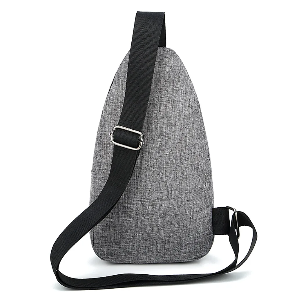 Модная мужская нагрудная сумка из ткани Оксфорд натуральная маленькая сумочка