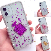 luxury glitter perfume bottle silicone case for huawei p20 p30 p40 lite soft back case for huawei mate 40 30 shockproof covers
