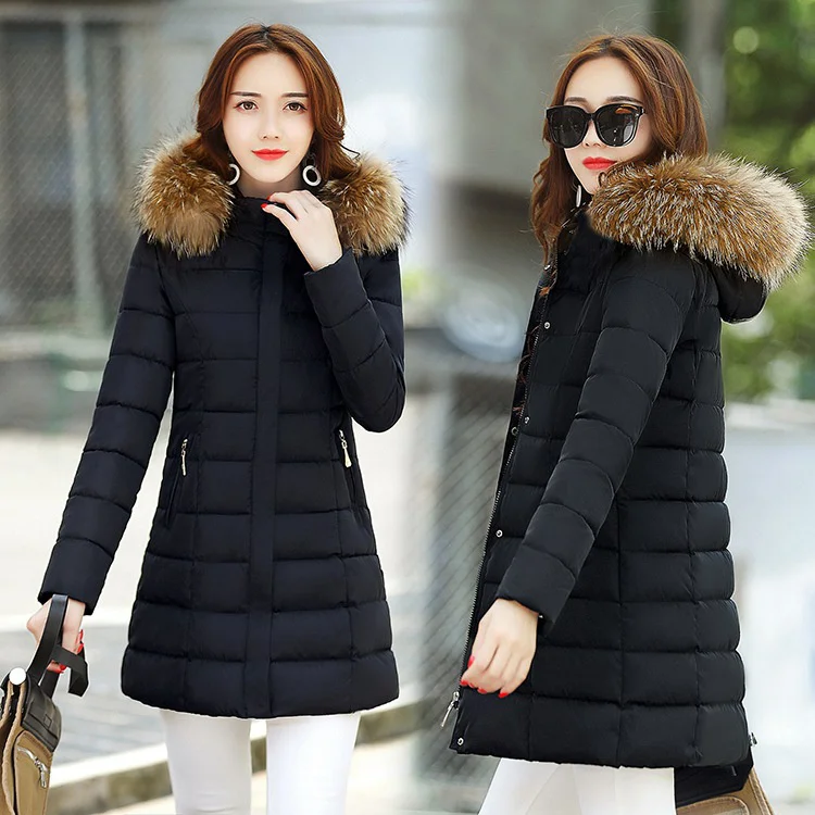 

JCHB 2021 Women's Down Jacket Warm Winter Coat Female Jacket Hooded Parkas Woman Plus Size Clothes Thick 4xl Abrigo Mujer Pph12