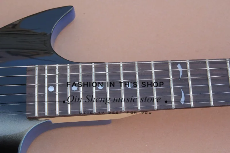Электрическая гитара акулы с корпусом из липы кленовый гриф розового дерева